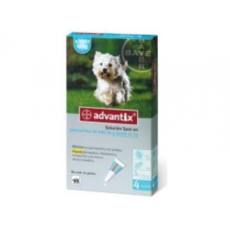 Advantix Solución 4 pipetas spot-on para perros 4-10kg